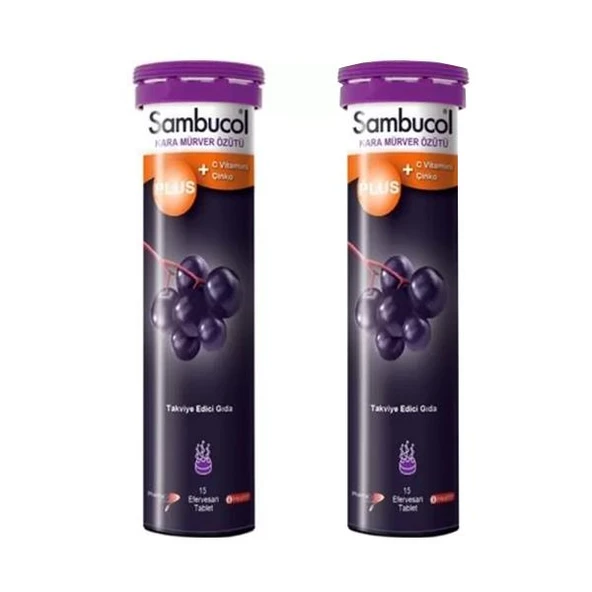 Sambucol_Plus Efervesan 15 Tablet-2 ADET- SKT: 11/2026