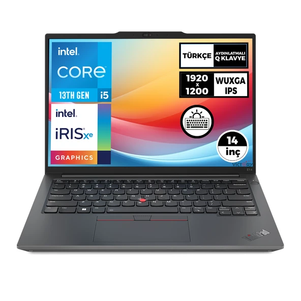 Lenovo ThinkPad E14 G5 i5-1335U 24GB 512GB SSD 14" WUXGA Fdos Taşınabilir Bilgisayar 21JK00P9TX 001