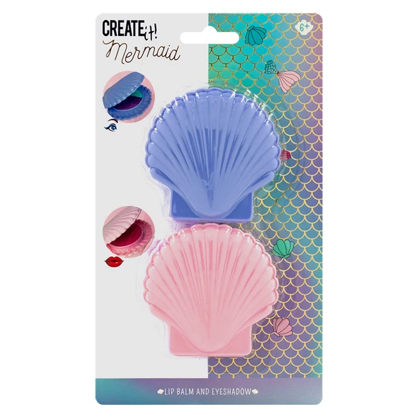 Create It Dudak Balmı ve Göz Farı Seti - Pembe Mor - Mermaid