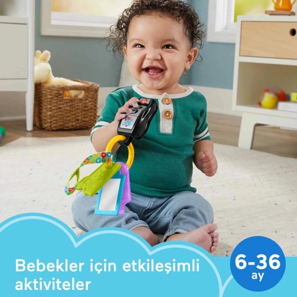 Fisher Price Sesli Eğlen ve Öğren Eğlenceli Aktivite Anahtarı HWY40 - 6