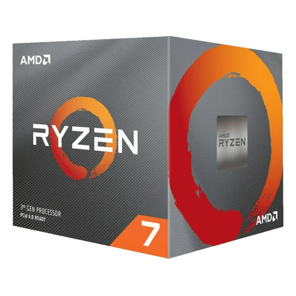 AMD Ryzen 7 3700X 8C 3.6GHz 32MB AM4 Kutulu Fanlı İşlemci