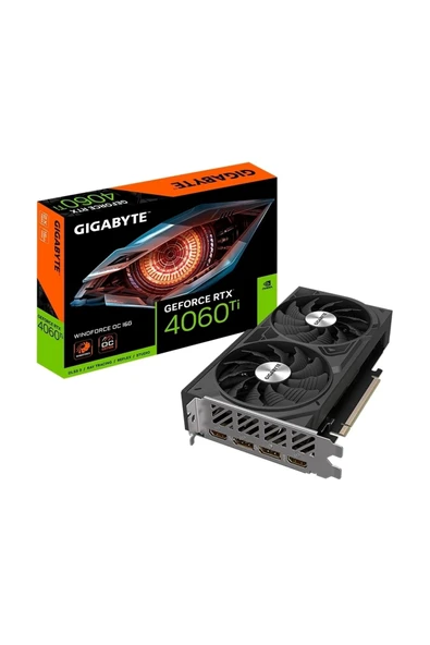 GIGABYTE RTX 4060Ti WINDFORCE OC 16GB GDDR6 128 Bit Nvidia Ekran Kartı