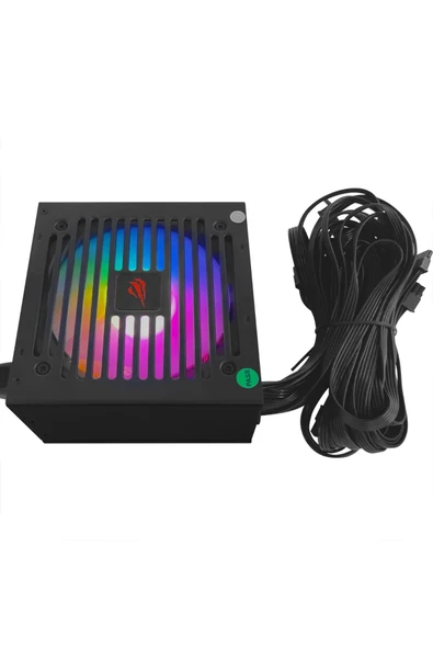 Havit Gamenote Hv-t750w Rgb 80 Plus Bronze Güç Kaynağı Sessiz Ve Serin Performans Yüksek Verimlilik - 3