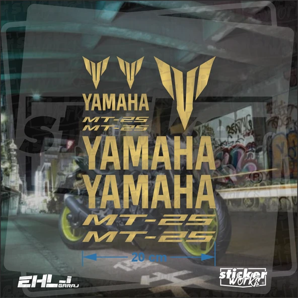Yamaha MT 25 Sticker Seti