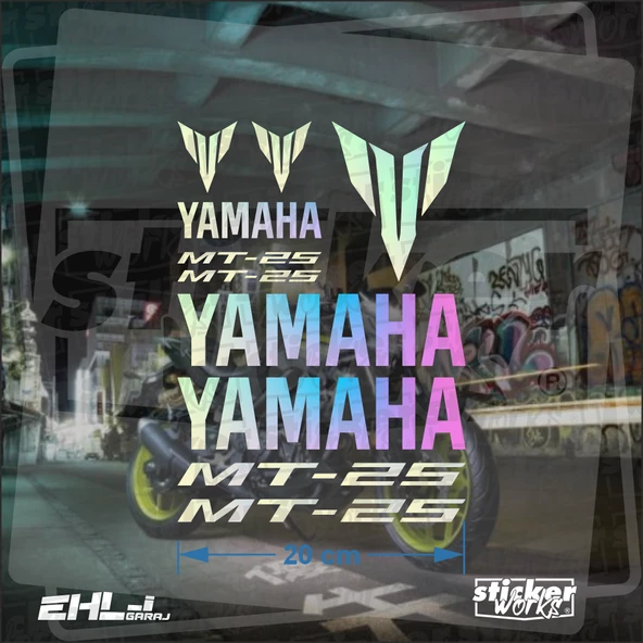 Yamaha MT 25 Sticker Seti - 4
