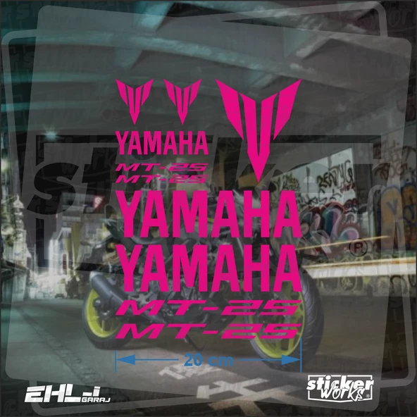 Yamaha MT 25 Sticker Seti - 10