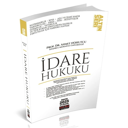 İdare Hukuku Konu Anlatımı Altın Seri Savaş Yayınları Mayıs 2025