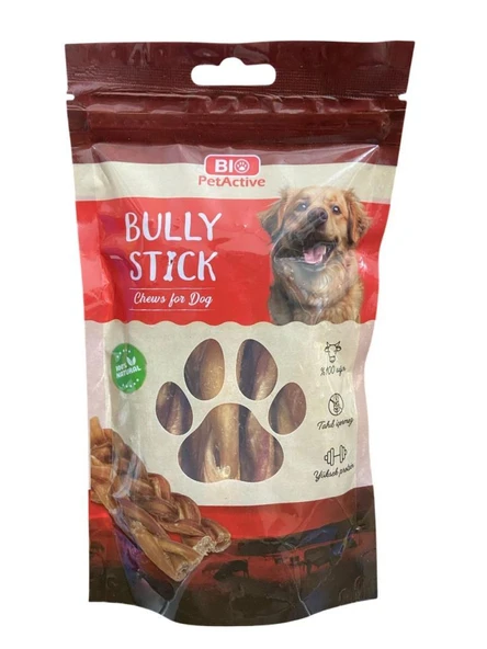 Bio Pet Active Bully Stick Burgu Sığır Kamışı Köpek Ödülü 100 Gr