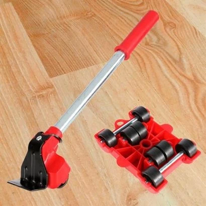 Pratik Ağır Beyaz Eşya Mobilya Taşıma Kaydırma Aleti Aparatı Seti Tekerlekli Basit Kullanım - 4