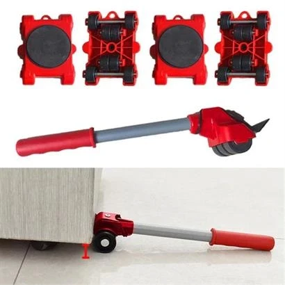 Pratik Ağır Beyaz Eşya Mobilya Taşıma Kaydırma Aleti Aparatı Seti Tekerlekli Basit Kullanım - 2