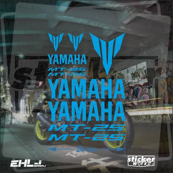 Yamaha MT 25 Sticker Seti - 6