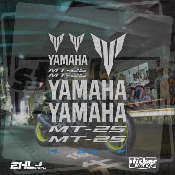 Yamaha MT 25 Sticker Seti - 3