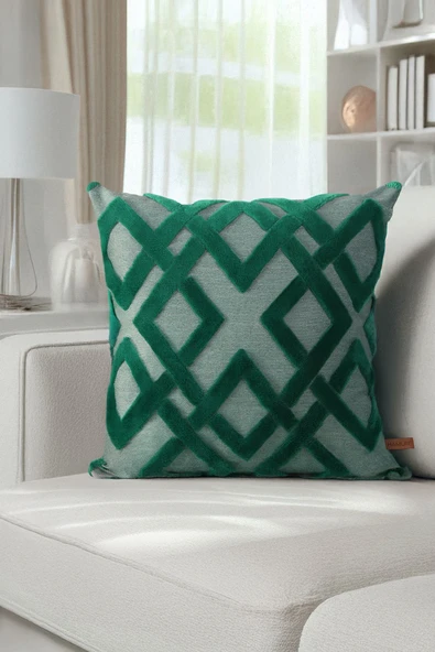 Jakarlı Kırlent 43x43 cm Mila Z.Yesili ürün görseli