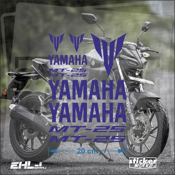 Yamaha MT 25 Sticker Seti - 9