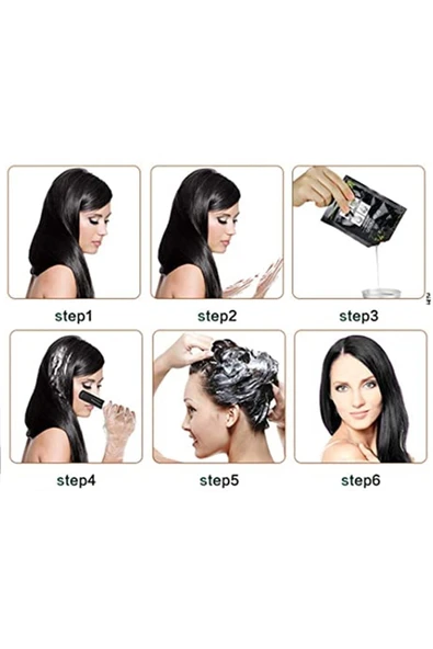 Paxe Black Hair Shampoo Beyaz Saç Kapatıcı Yeni Formül (10lu Paket) - 3