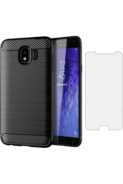 Glazef Samsung Galaxy J4 Ekran Koruyucu Cam Tam Uyumlu Temperli Cam Kırılmaz Cam