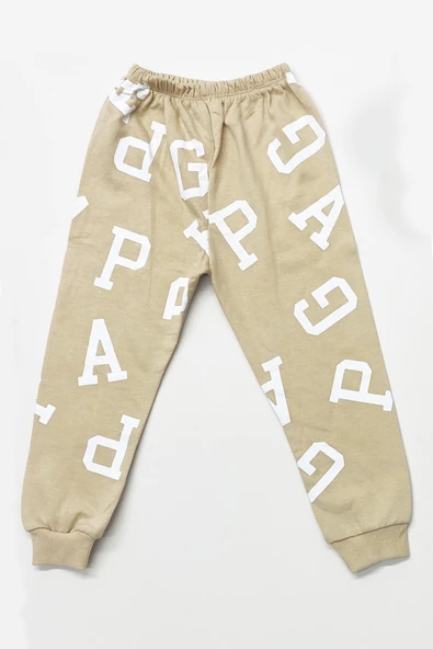 ERKEK ÇOCUK ALT-ÜST TAKIM  YAZI BASKILI KISA KOLLU B45 - Resim 3