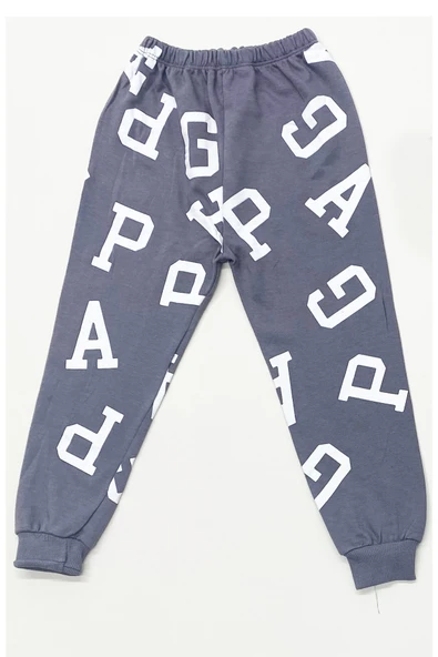 ERKEK ÇOCUK ALT-ÜST TAKIM  YAZI BASKILI KISA KOLLU B45 - Resim 6