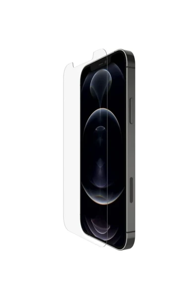 Glazef İphone 12 Pro Max Ekran Koruyucu Cam Tam Uyumlu 9h Temperli Cam Kırılmaz Cam
