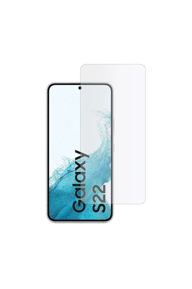 Glazef Samsung Galaxy S22 Uyumlu Tam Uyumlu Temperli Cam Ekran Koruyucu Kırılmaz Cam