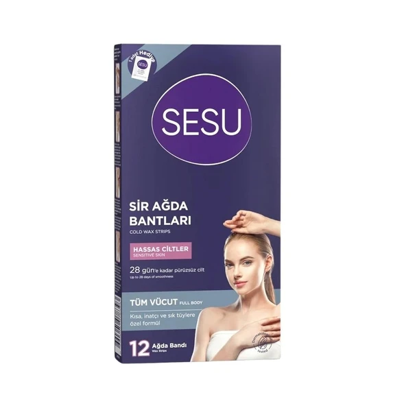 Sesu Vücut Ağda Bandı 12'li