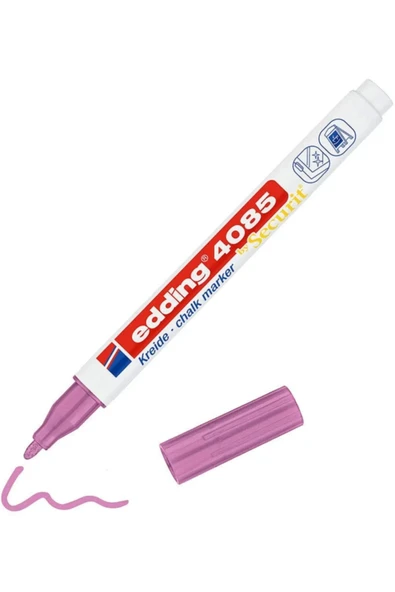 Edding 4085 Sıvı Tebeşir Kalemi Metalik Pembe