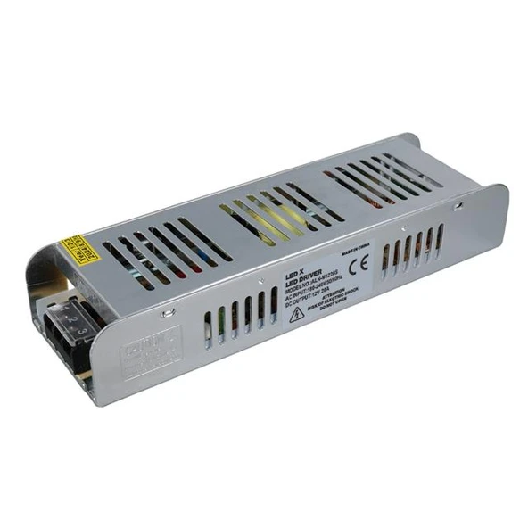 Ledx ALN-M1220S 12 Volt 20 Amper 240 Watt Slim Metal Kasa Adaptör 225X65x38mm - 2