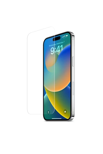 Glazef İphone 16 Plus Ekran Koruyucu Tam Uyumlu 9h Temperli Cam Kırılmaz Cam