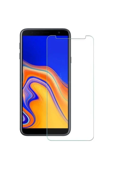 Glazef Samsung J4 Plus Ekran Koruyucu Uyumlu Tam Uyumlu Temperli Cam Ekran Koruyucu Kırılmaz Cam