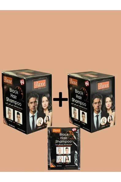Paxe Black Hair Shampoo Beyaz Saç Kapatıcı 2 Kutu (10lu Paket)X2