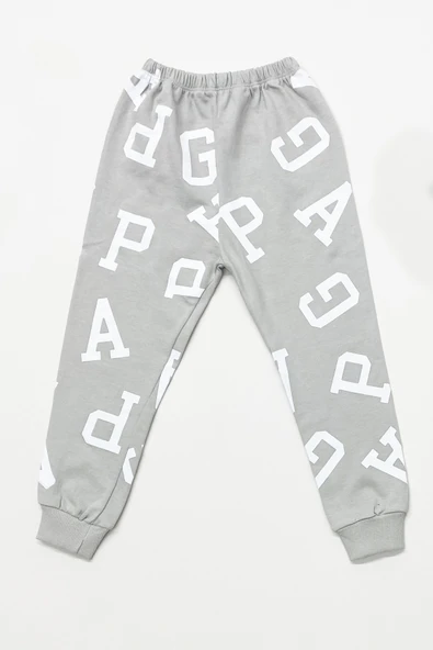 ERKEK ÇOCUK ALT-ÜST TAKIM  YAZI BASKILI KISA KOLLU B45 - Resim 9