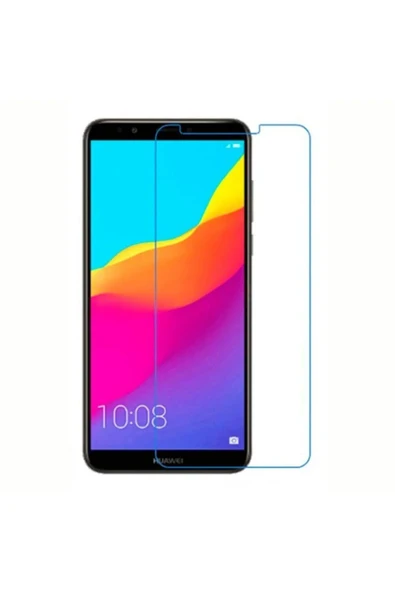 Glazef Huawei Y7 2018 Ekran Koruyucu Cam Tam Uyumlu Temperli Cam Kırılmaz Cam - 1