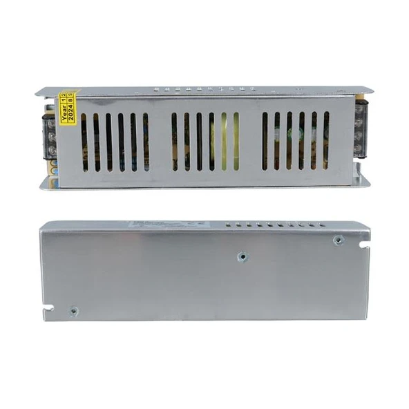 Ledx ALN-M12165S 12 Volt 16.5 Amper 200 Watt Slim Metal Kasa Adaptör 200X60x40mm ürün görseli
