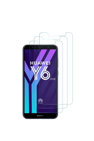 Glazef Huawei Y5 2018 Ekran Koruyucu Cam Tam Uyumlu Temperli Cam Kırılmaz Cam