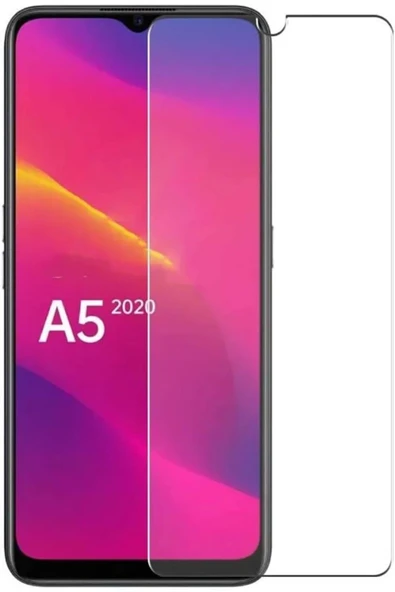Glazef Oppo A5 2020 Ekran Koruyucu Cam Tam Uyumlu Temperli Cam Kırılmaz Cam