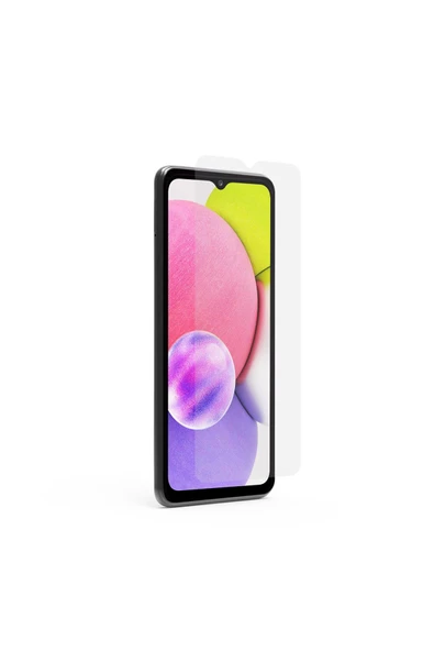 Glazef Samsung Galaxy A03s Ekran Koruyucu Cam Tam Uyumlu Temperli Cam Kırılmaz Cam