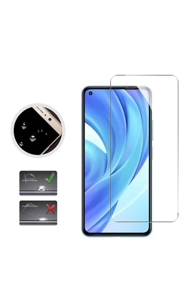 Glazef Xiaomi Mi 11 Lite Ekran Koruyucu Uyumlu Tam Uyumlu Temperli Cam Kırılmaz Cam