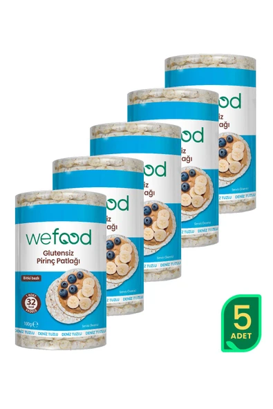 Wefood Pirinç Patlağı 100 gr 5''li
