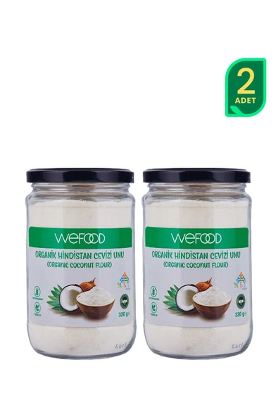 Wefood Organik Hindistan Cevizi Unu 320 gr 2'li