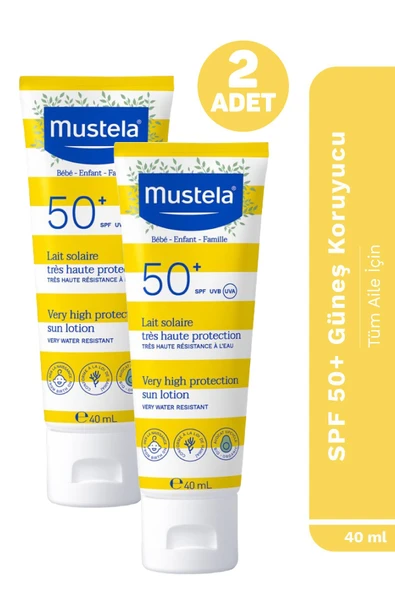Mustela Güneş Losyonu SPF50 40 ml 2 Adet