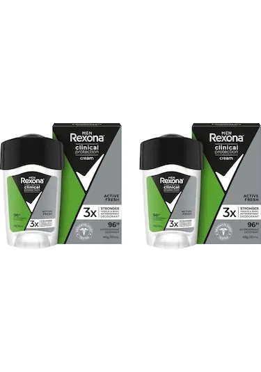 Rexona Men Clinical Protection Erkek Stick Deodorant Active Fresh 45 ml X 2 ADET
