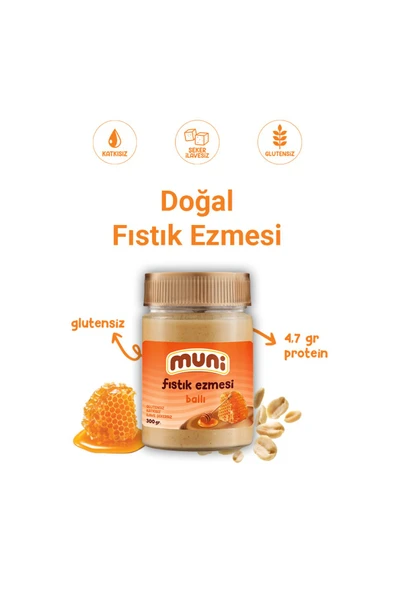 muni Fıstık Ezmesi, Mixed Paket, 300 G X 5 Adet - 3