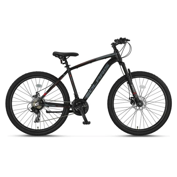 ÜMİT 2751 SOLARIS-M-2D ERKEK DAĞ BİSİKLETİ 460H 26 JANT 21 VİTES SİYAH KIRMIZI