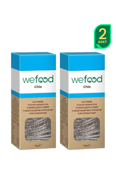 Wefood Siyah Chia 300 gr 2'li