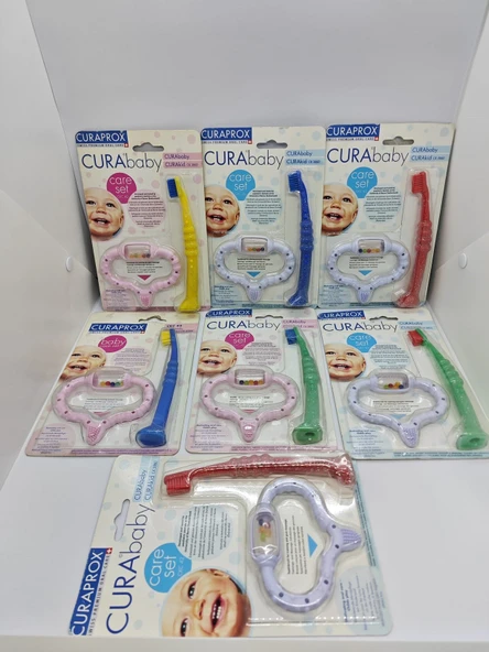 TechTic Curaprox Curababy Bebek Diş Fırçası ve Diş Kaşıma Seti - 2