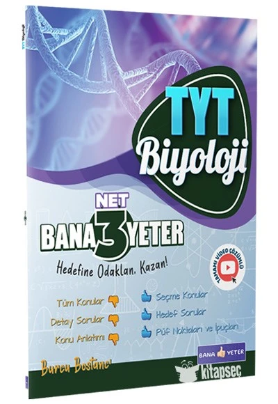 TYT Biyoloji Bana 3 Net Yeter Bana Yeter Yayınları