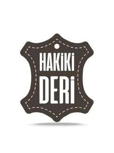 Fado Her Saate Uygun 18 MM Hakiki  Dana Derisi   ( 264) beyaz dikişli siyah - Resim 4