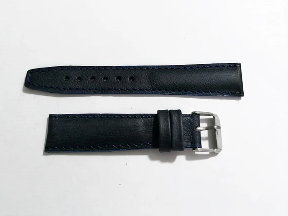 Fado Her Saate Uygun 18 MM Hakiki  Dana Derisi   ( 259 )  mavi - Resim 2