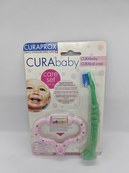 TechTic Curaprox Curababy Bebek Diş Fırçası ve Diş Kaşıma Seti - 7