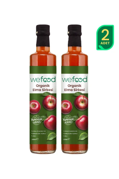 Wefood Organik Elma Sirkesi 500 ml 2'li
